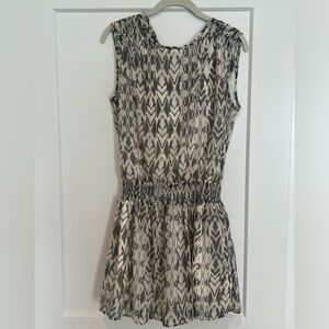 Never worn! Gray and cream ikat dress from GAP